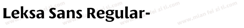Leksa Sans Regular字体转换